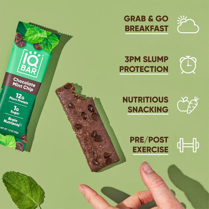 IQBar Chocolate Mint Chip Bar PATIENT ONLY - Health As It Ought to Be