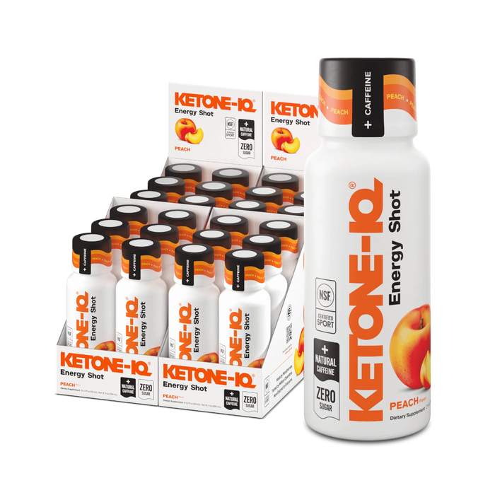 Ketone-IQ Energy Shot + Caffeine - Peach - Health As It Ought to Be