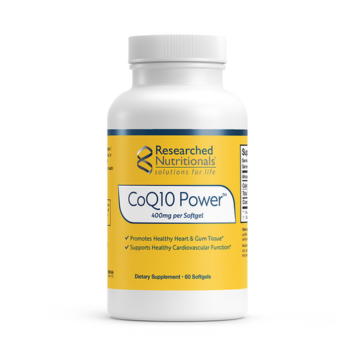 Researched Nutritionals CoQ10 Power - 60 Softgels - Health As It Ought to Be