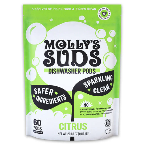 Molly's Suds Dishwasher Pods Citrus - 30 oz. PATIENT ONLY - Health As It Ought to Be