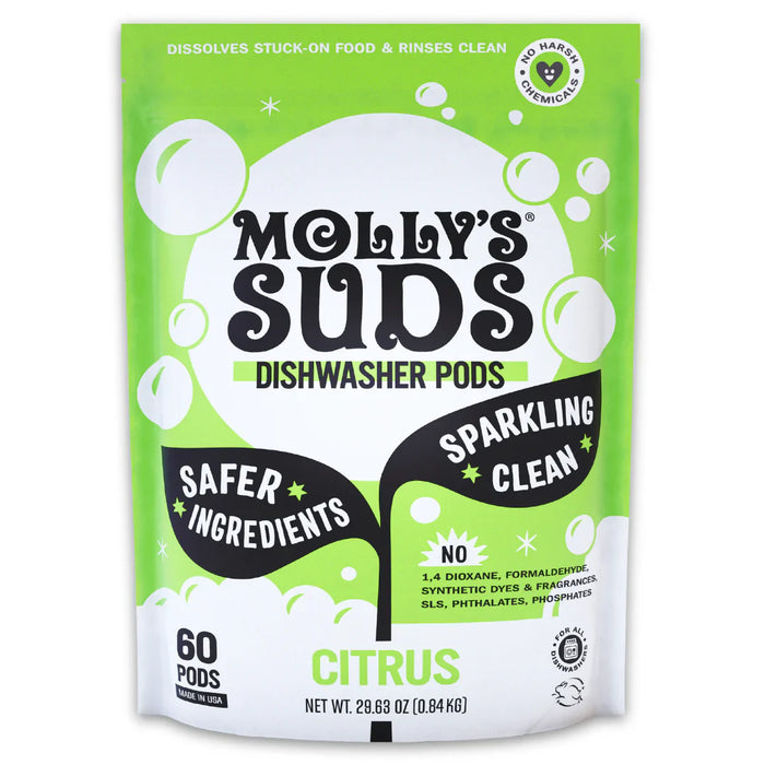 Molly's Suds Dishwasher Pods Citrus - 30 oz. PATIENT ONLY - Health As It Ought to Be