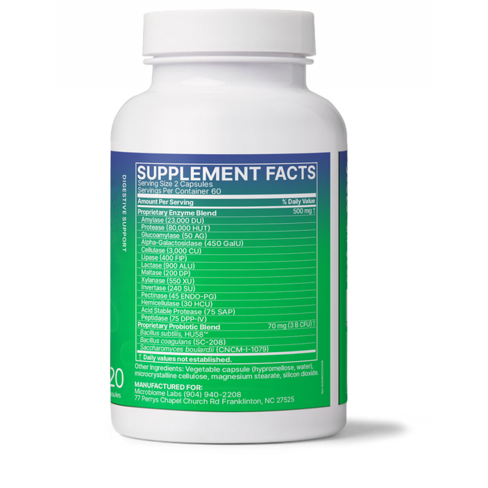 Microbiome Labs DigestMate - 120 Capsules