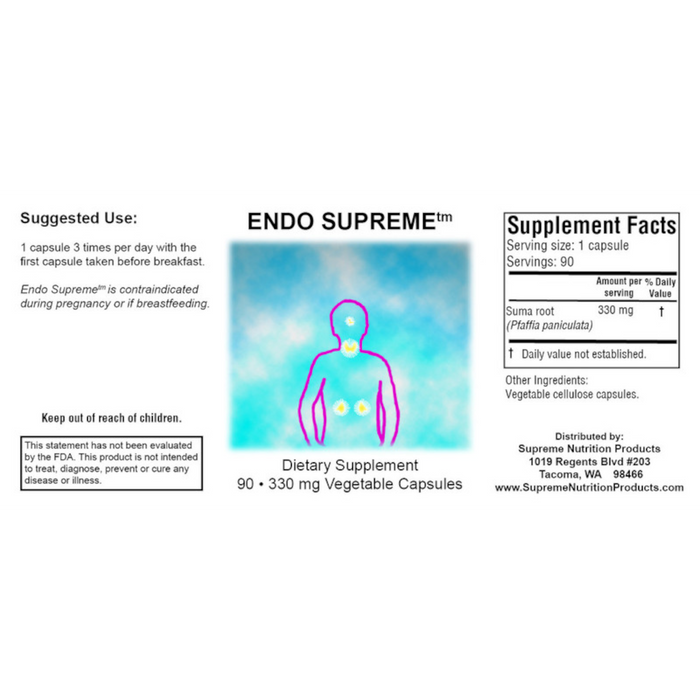 Supreme Nutrition Endo Supreme 260 mg - 90 Capsule - Health As It Ought to Be