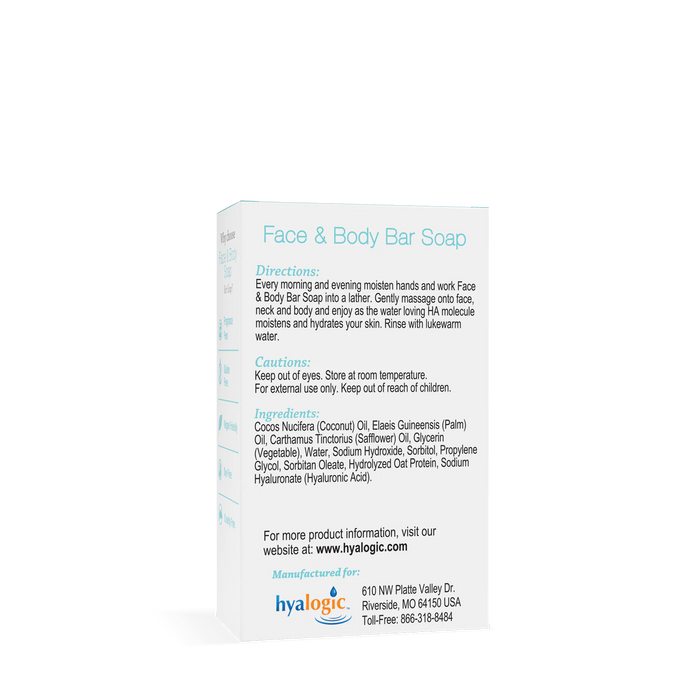 Hyalogic Face and Body Bar with Hyaluronic Acid - 4 oz PATIENT ONLY - Health As It Ought to Be