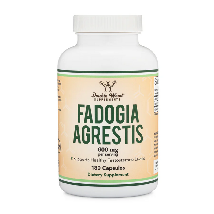 Double Wood Supplements Fadogia Agrestis 600 mg - 180 Capsules