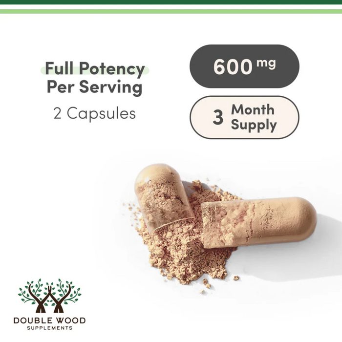 Double Wood Supplements Fadogia Agrestis 600 mg - 180 Capsules
