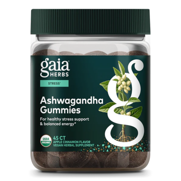Gaia Herbs Ashwagandha Gummies (Apple Cinnamon) - 45 Count