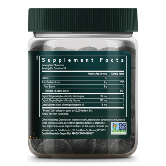 Gaia Herbs Nausea Gummies - 60 Count