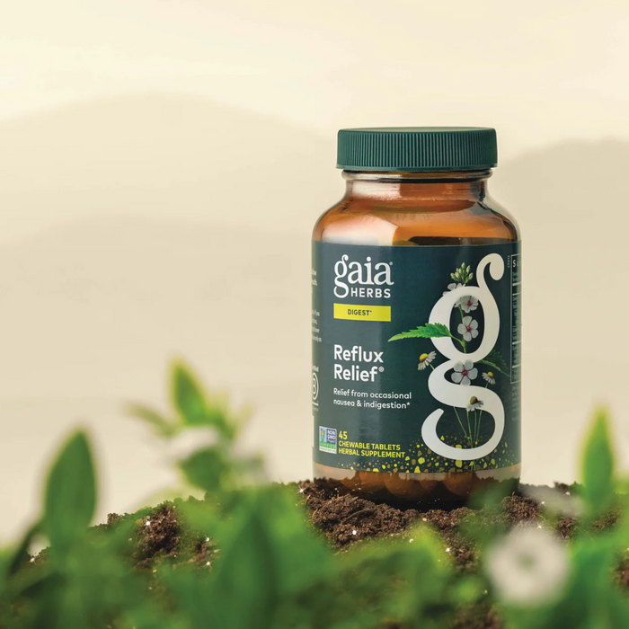 Gaia Herbs Reflux Relief®- 45 Chewable Tablets