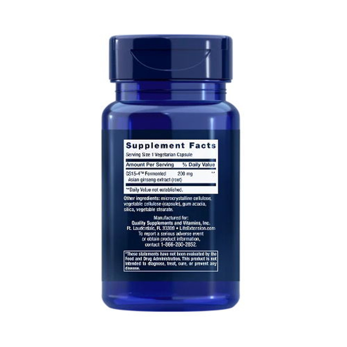Life Extension Ginseng Energy Boost - 30 Vegetarian Capsules - Health As It Ought to Be