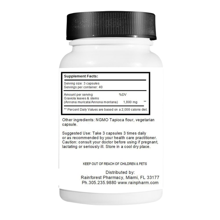 Rainforest Pharmacy Graviola Max - 120 Vegetarian Capsules - Health As It Ought to Be