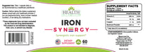 HAIOTB Iron Syn3rgy (Iron, Copper, Beet Root, Vitamin C) - 60 capsules - Health As It Ought to Be