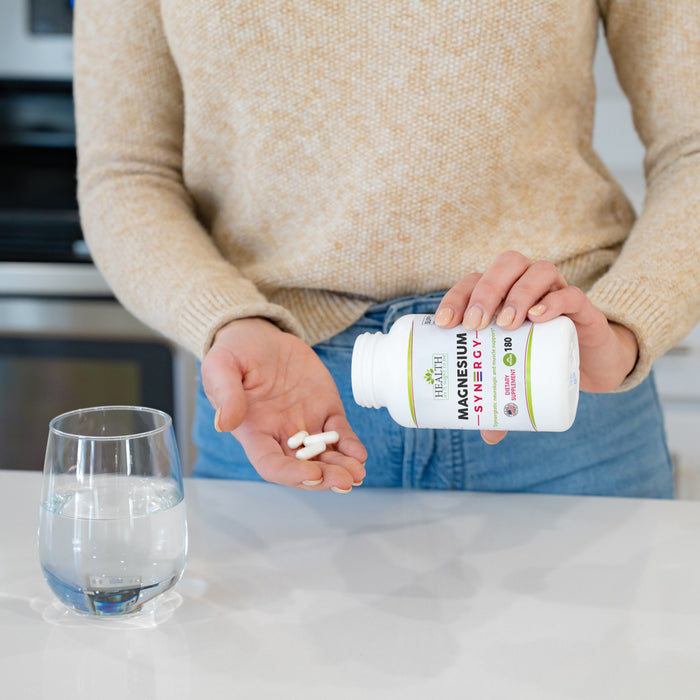 HAIOTB Magnesium Syn3rgy (Mag Glycinate, Mag Malate, Mag Taurate) - 180 Capsules - Health As It Ought to Be