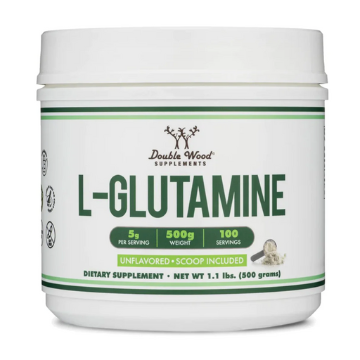 Double Wood Supplements L-Glutamine 500 mg Powder - Health As It Ought to Be