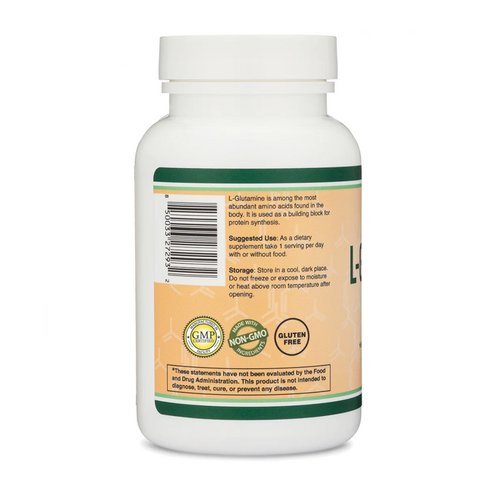 Double Wood Supplements L-Glutamine 1000 mg - 120 Capsules - Health As It Ought to Be