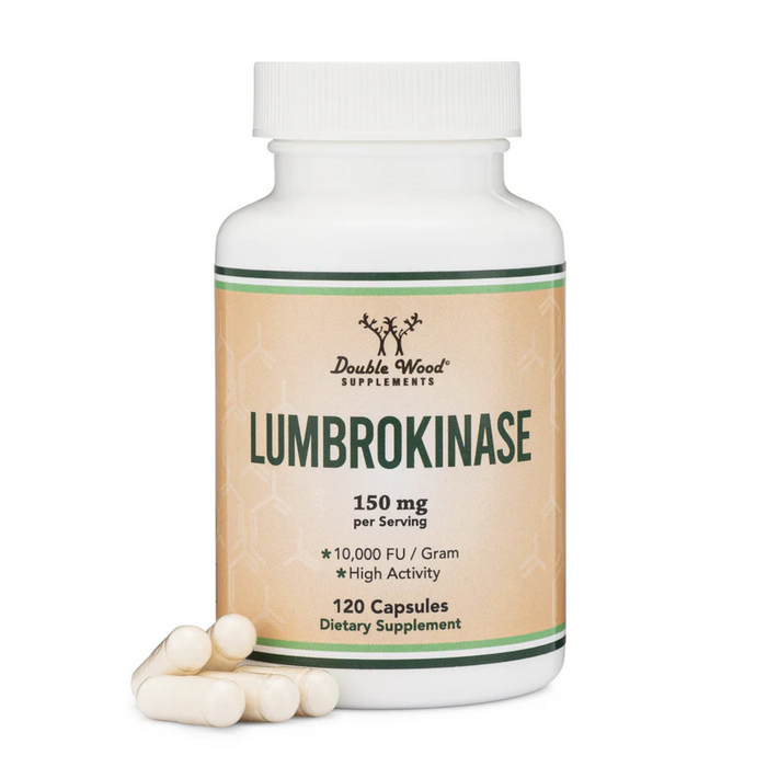 Double Wood Supplements Lumbrokinase - 120 Capsules - Health As It Ought to Be