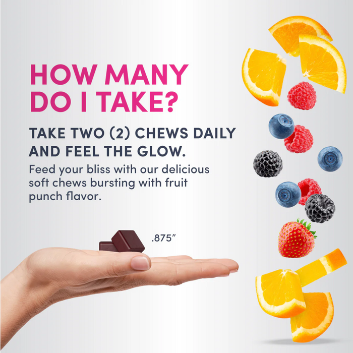 Neocell Collagen Beauty Bursts Soft Chews, Fruit Punch - 30 Servings Hydrolyzed Types 1 & 3