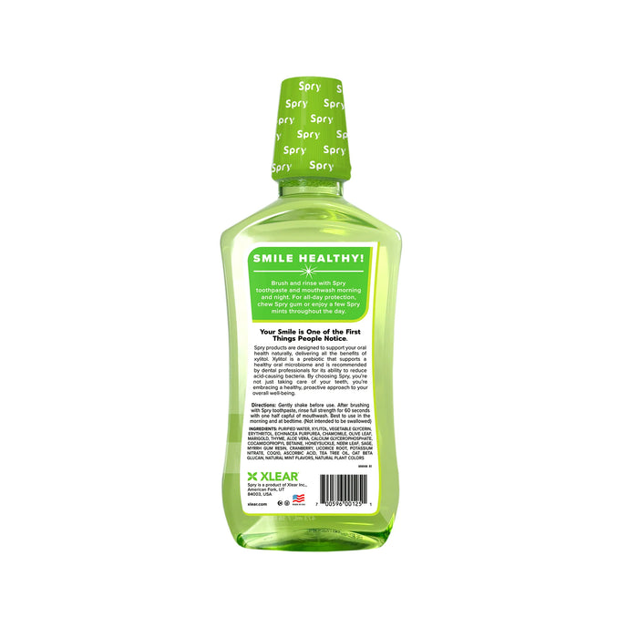 Xlear Spry Alcohol-Free Herbal Mint Mouthwash - 16 fl oz.