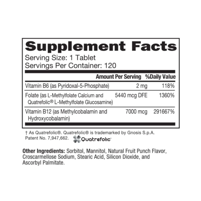 NeuroBiologix Methylation Complete Pro - 120 Dissolvable Tablets - Health As It Ought to Be