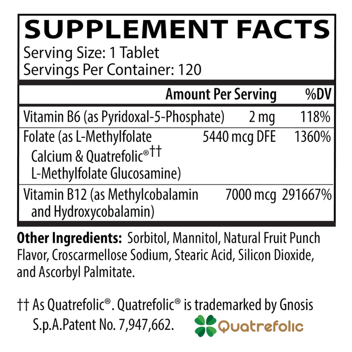 Neurobiologix Methylation Complete - 120 Dissolvable Tablets (NEW LABEL/UPC)