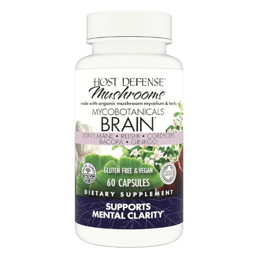 Host Defense MycoBotanicals Brain - 60 Capsules - Health As It Ought to Be