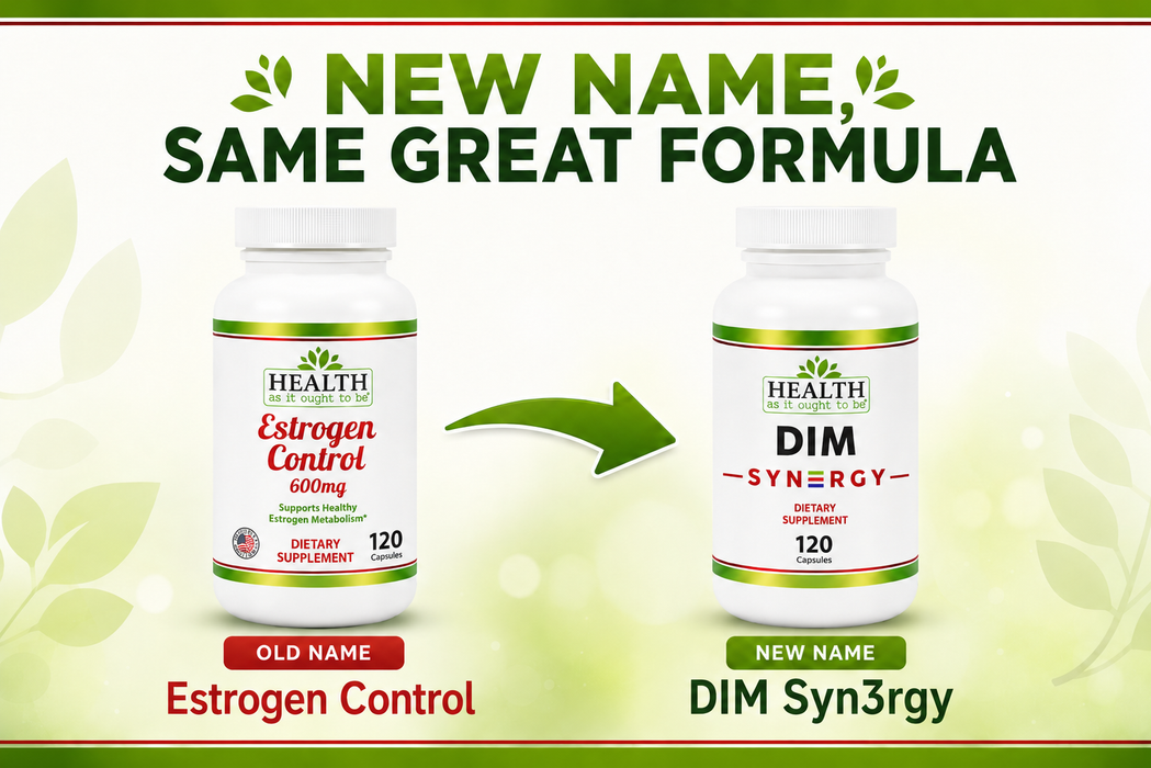 HAIOTB Estrogen Control 500mg - 120 Capsules (soon changing to DIM Syn3rgy)
