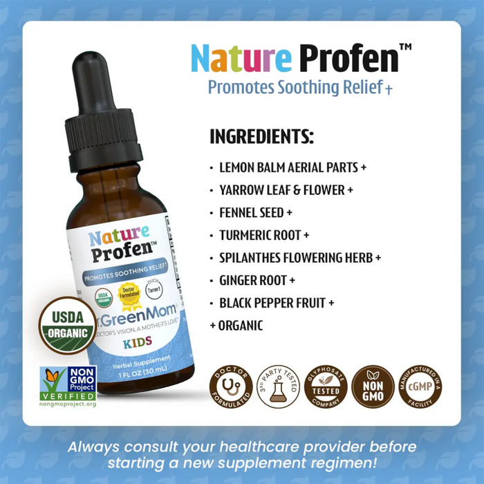 Dr. Green Mom Kids Nature Profen - 1 oz. - Health As It Ought to Be