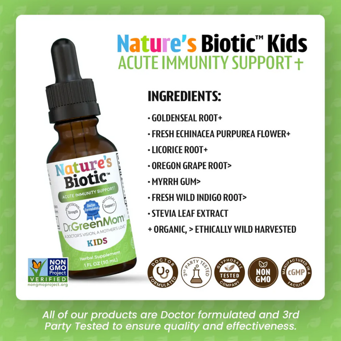 Dr. Green Mom Kids Nature's Biotic - 1 oz. - Health As It Ought to Be