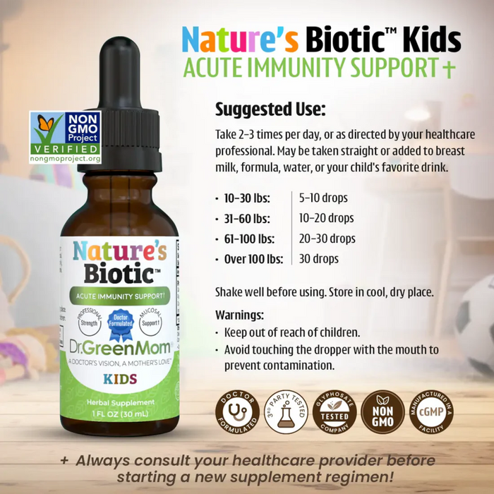 Dr. Green Mom Kids Nature's Biotic - 1 oz. - Health As It Ought to Be