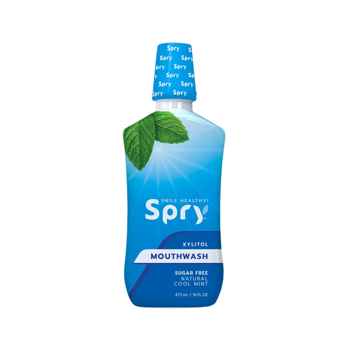 Xlear Spry Low Alcohol Coolmint Xylitol Oral Rinse Mouthwash - 16 fl.