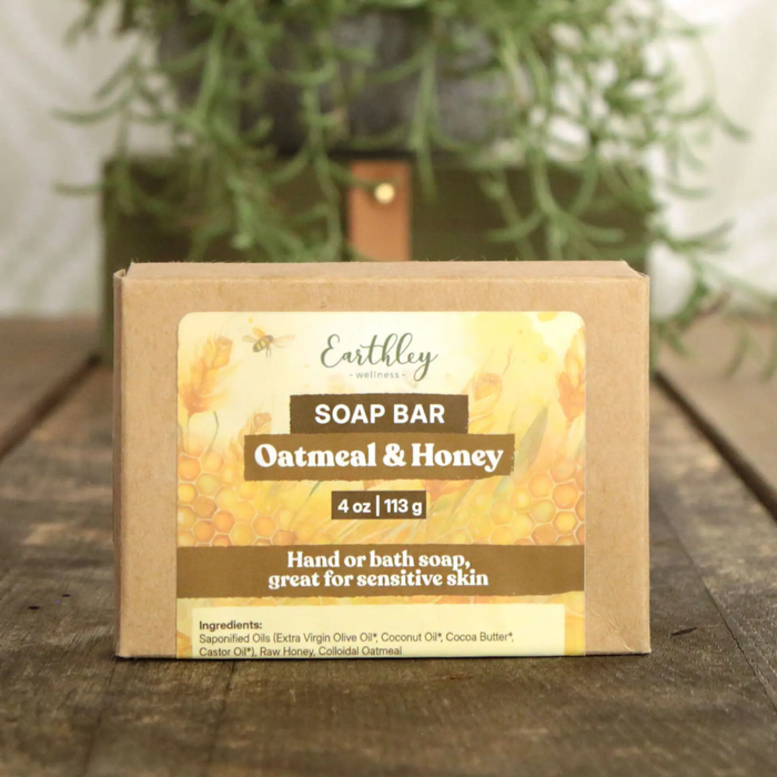 Earthley Oatmeal and Honey Soap - 4 oz.