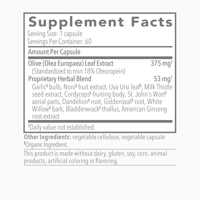 Biocidin Botanical Research Olivirex - 60 Capsules