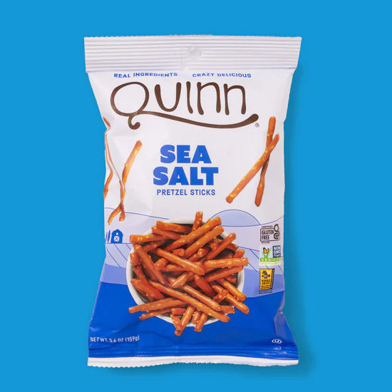 Quinn Whole Grain Sea Salt Pretzel Sticks, Gluten Free