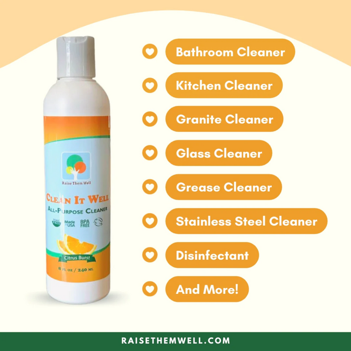Raise Them Well Clean It Well - 8 oz. - Health As It Ought to Be