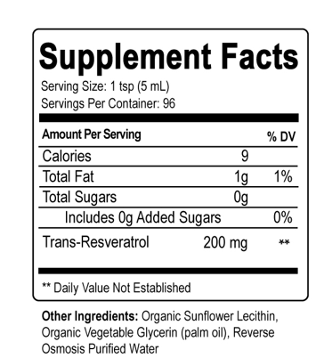 HAIOTB Liposomal Resveratrol - 16 oz.