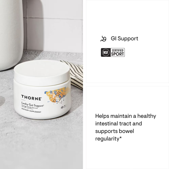 Thorne Leaky Gut Support - 5.9 oz. Orange Vanilla (was known as EnteroMend®)
