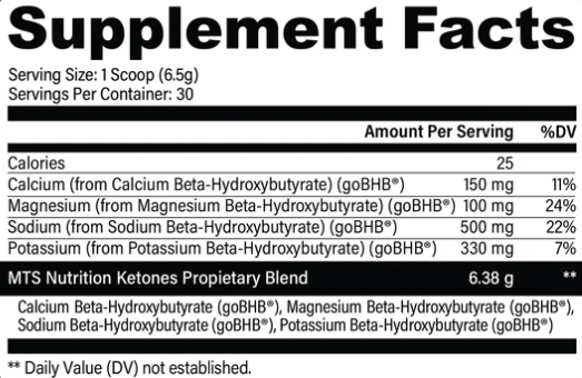 MTS Nutrition goBHB - 30 Servings