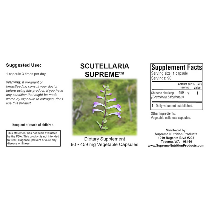 Supreme Nutrition Scutellaria Supreme - 90 Capsules