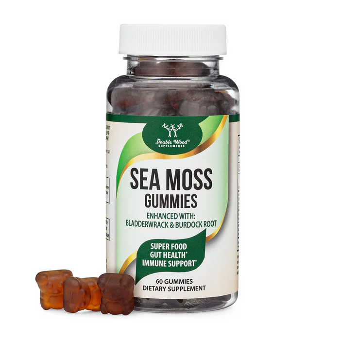 Double Wood Supplements Irish Sea Moss Gummies - 60 Gummies - Health As It Ought to Be