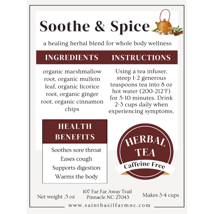 Saint Basil Tea 3 Pack Sampler Get Well Soon