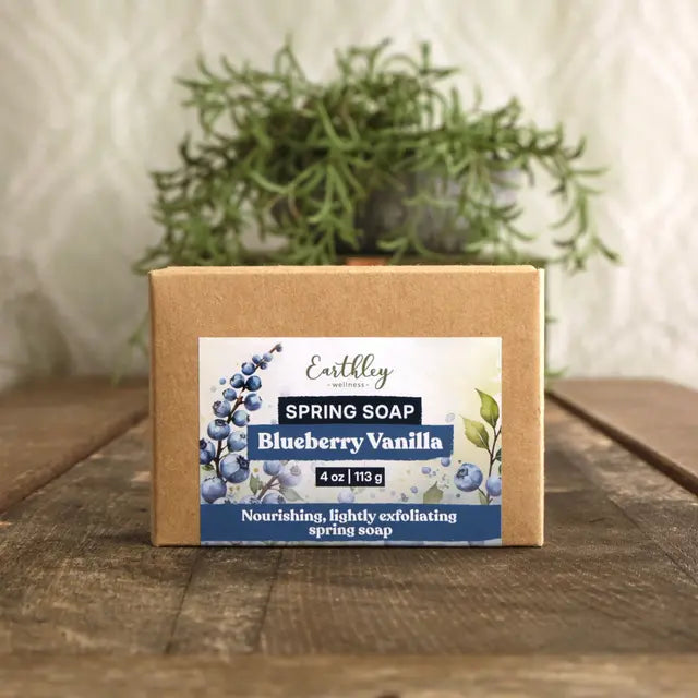 Earthley Blueberry Vanilla Spring Soap - 4 oz.