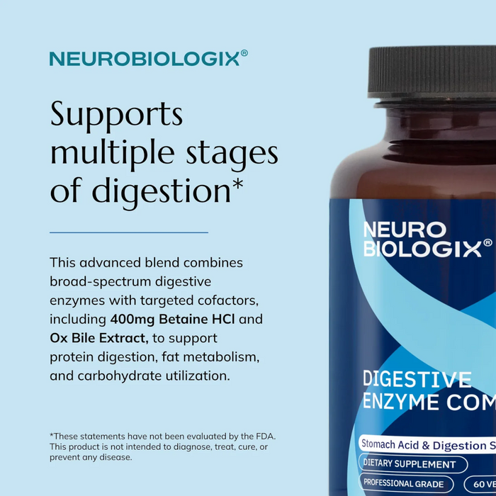 Neurobiologix Digestive Enzyme Complex - 60 Capsules
