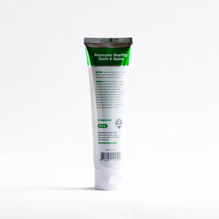 Silver Biotics Natural Whitening Coral Toothpaste Wintermint 4 oz - Health As It Ought to Be