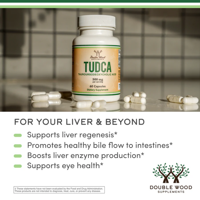 Double Wood Supplements Tudca 500 mg - 60 Capsules