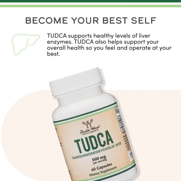 Double Wood Supplements Tudca 500 mg - 60 Capsules