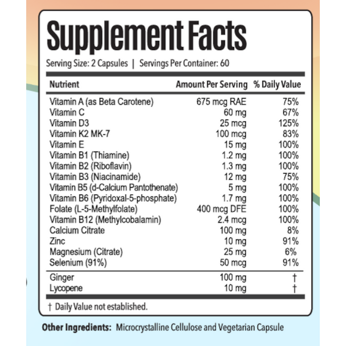Raise Them Well APEX: Daily Multivitamin for Teen Boys