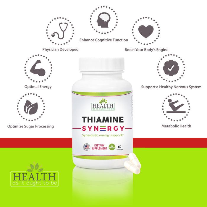 HAIOTB Thiamine Syn3rgy (Thiamine, Benfotiamine, Silbutiamine) - 60 Capsules