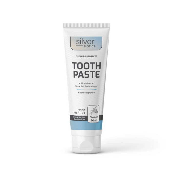 Silver Biotics Tooth Paste w/ Silver and Hydroxyapatite, Sweet Mint - 4 oz.
