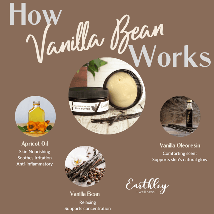 Earthley Whipped Body Butter Vanilla Bean - 4 oz. SEASONAL