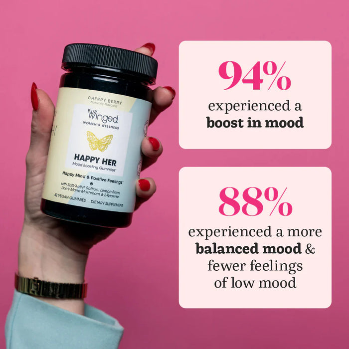 Winged Nutrition LLC Happy Her - 60 Gummies PATIENT ONLY - Health As It Ought to Be